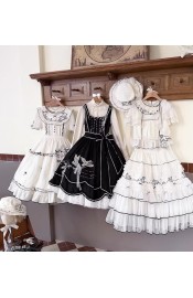 Mademoiselle Pearl Stray Birds Cutsew Blouse Skirt JSK and One Piece(Reservation/Full Payment Without Shipping)